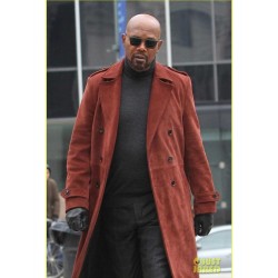 Samuel L. Jackson John Shaft Leather Coat